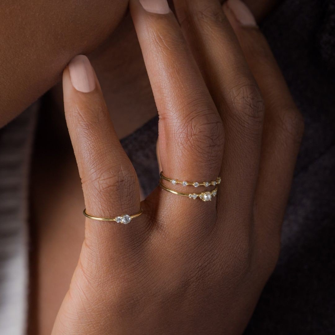 Minimalist ring set store
