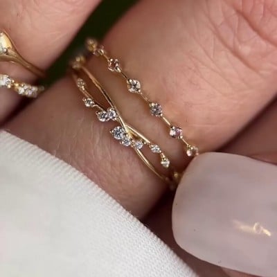 Round Cut Diamond White Sterling Silver Yellow Gold Bridal Sets