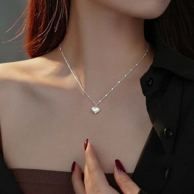Heart 925 Sterling Silver 17" Necklace